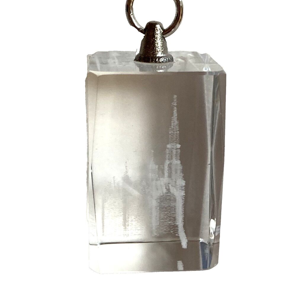 Grand Place Brussels Belgium Keychain Souvenir Vintage Crystal Hologram Souvenir View 3